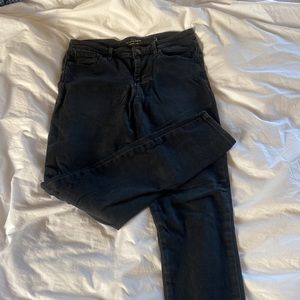 Size 28 Lucky Brand ankle cut black jeans